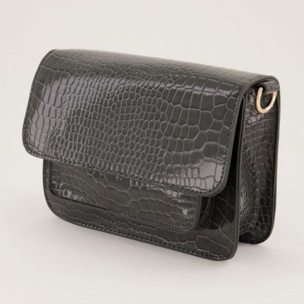 MY JEWELLERY | Croco schoudertas Grijs